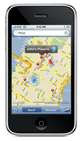 iPhone with Map